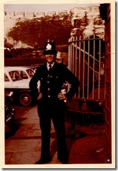 Dad as proud police officer when I was 1 year old